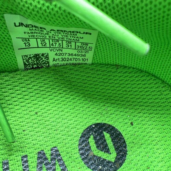 Under Armour Men's Size 13 TriBase Reign 3 NM Training Shoes Concrete 3024701 - Picture 8 of 8